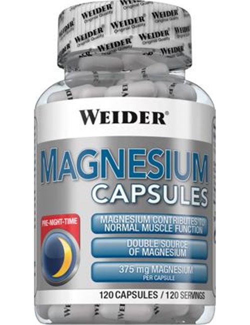 Sportnahrung, Vitamine Joe Weider Magnesium Caps, 120 Kapseln Dose