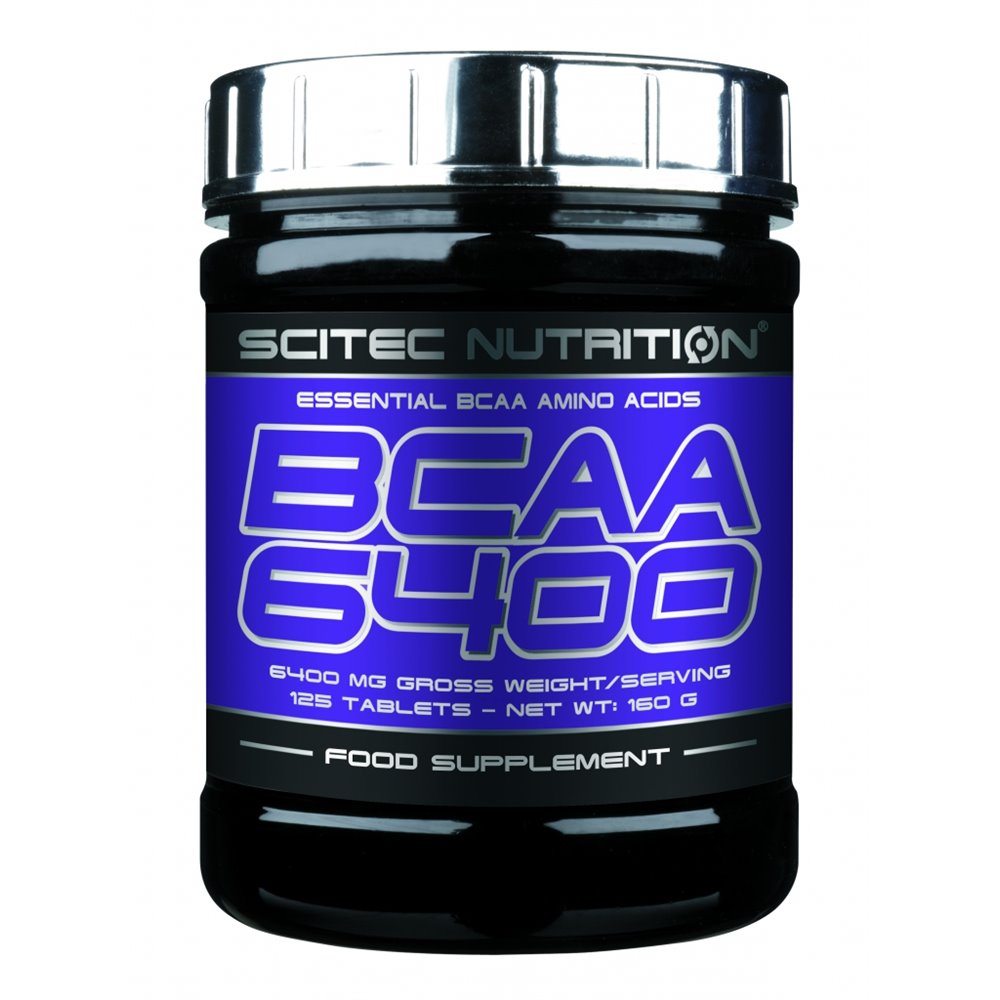 Sportnahrung, Aminosäuren, BCAA Scitec Nutrition BCAA 6400, 125 Tabletten Dose